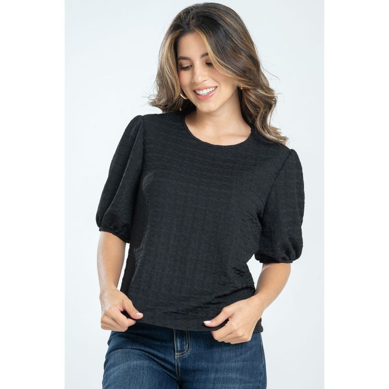 RAGGED - Blusa ambrosia Negro Ragged