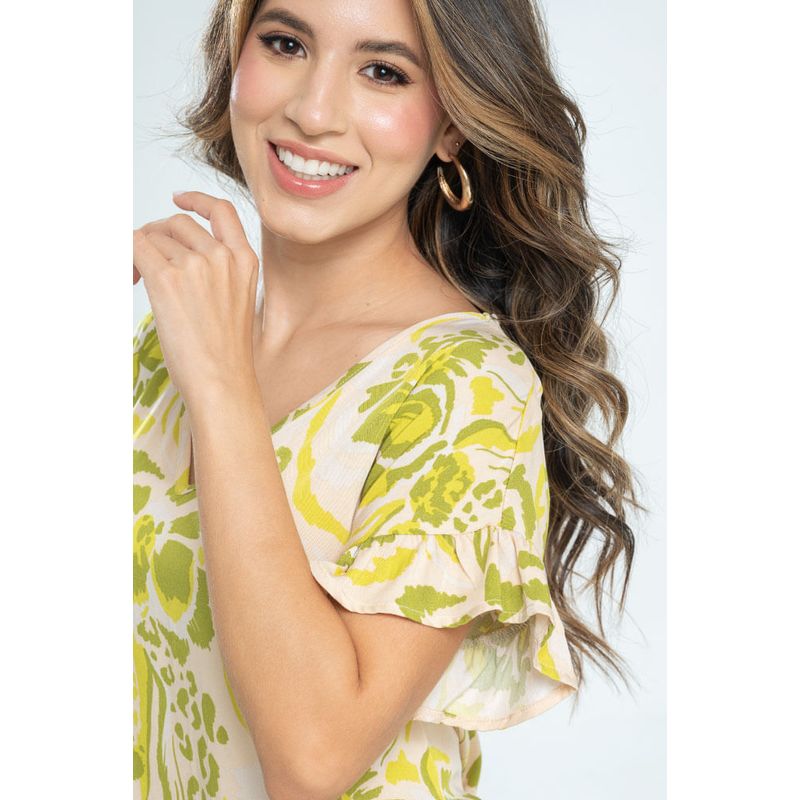 RAGGED - Blusa aria Verde pistacho Ragged