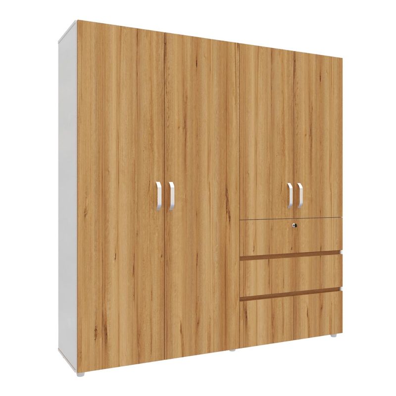 MADERKIT - Armario Riga 190 cm Duna Blanco