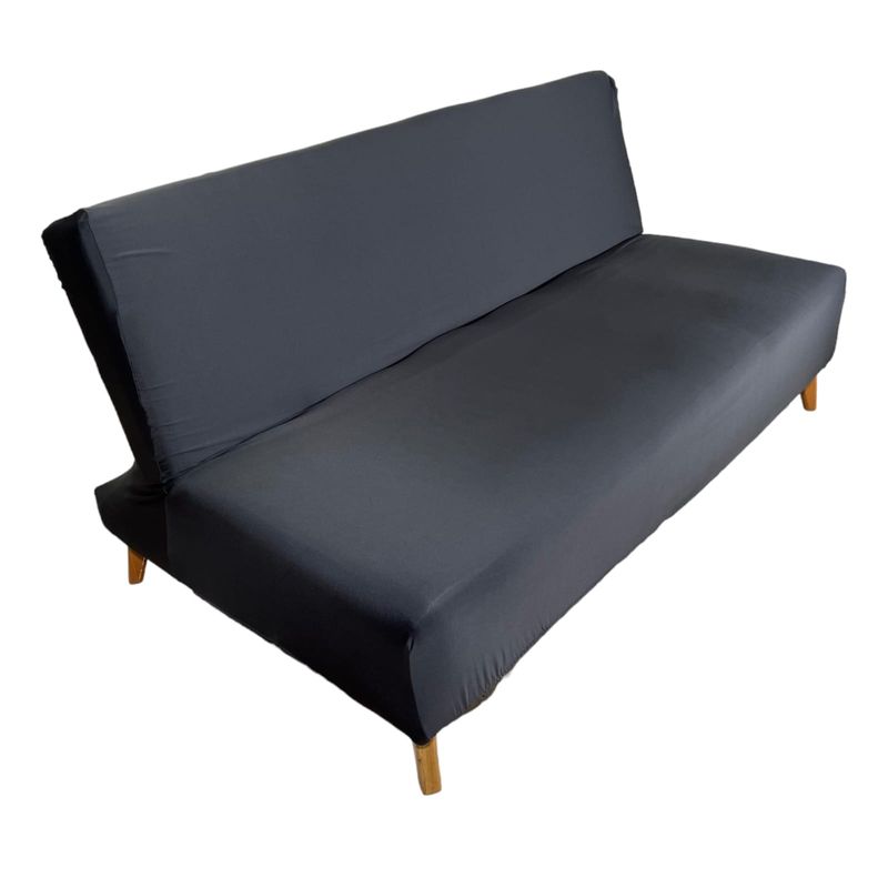 COLOMBIAN PRODUCTION - Forro Protector Talla M Para Sofá Sin Brazos Gris Oscuro
