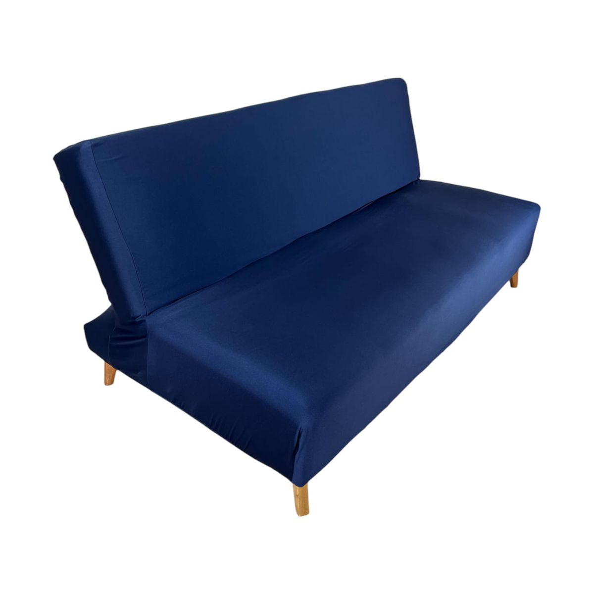 COLOMBIAN PRODUCTION - Forro Protector Talla M Para Sofá Sin Brazos Azul Oscuro