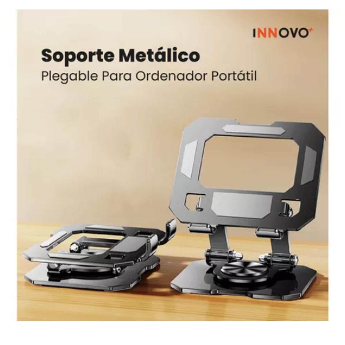 INNOVA - Soporte Metálico Para Tablet Celular Rotación 360 Corporativo Innovo