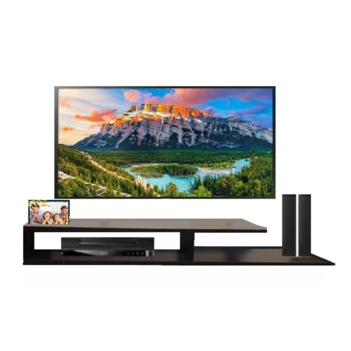 GENERICO - Perchero Centro Entretenimiento Mesa De Tv Mueble Televisión Wengue