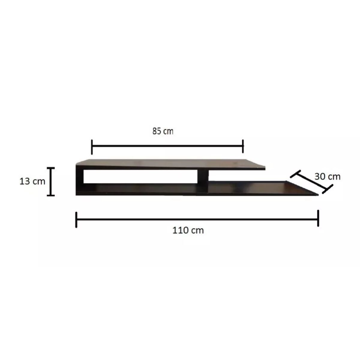 GENERICO - Perchero Centro Entretenimiento Mesa De Tv Mueble Televisión Wengue