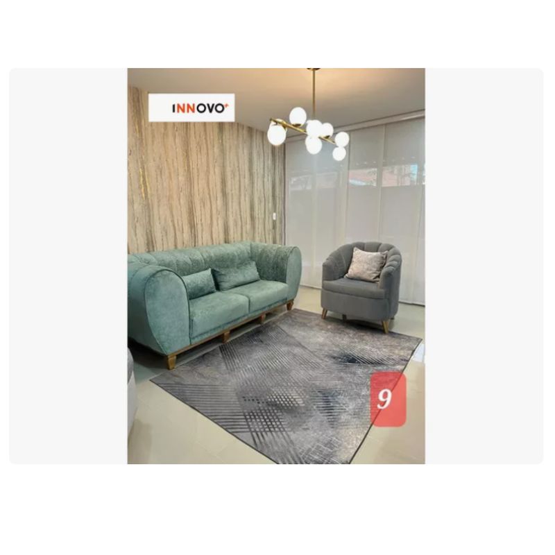 INNOVA - Tapete Decorativo Antideslizante Diseño Persa Nine 2 Mt X 1.5 Mt
