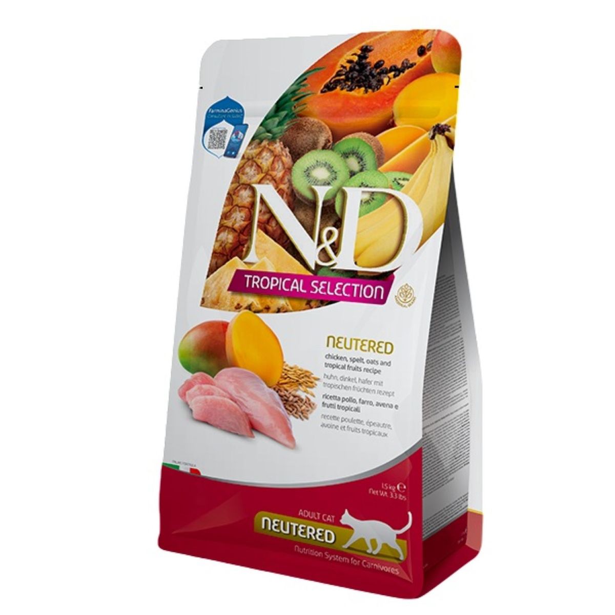 PET SPA - Alimento Para Gato N&D Tropical Adulto Castrado 7 Kg