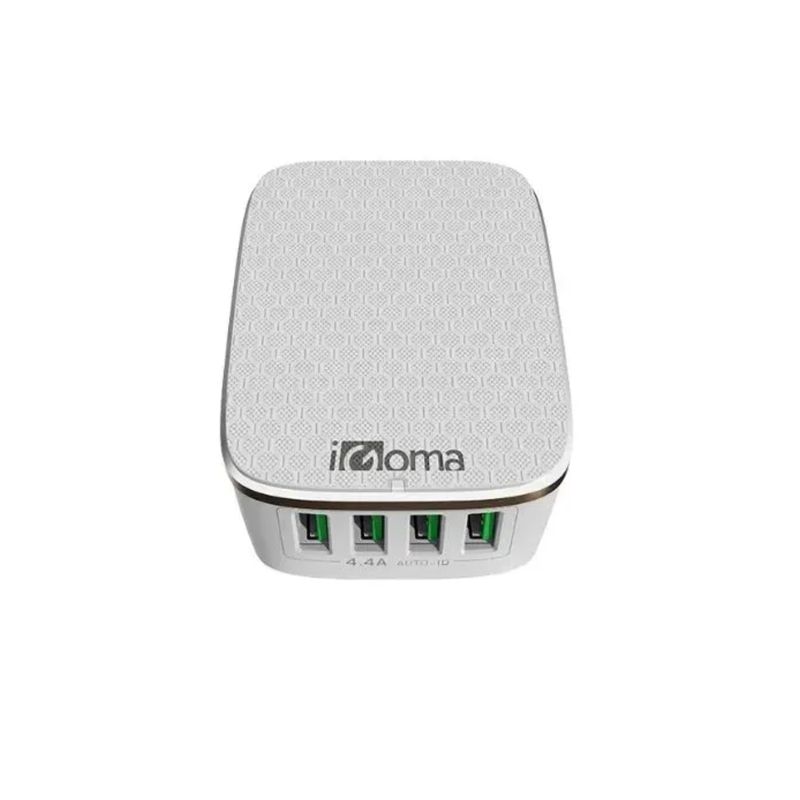 IGOMA - Adaptador Cargador Carga Rápida 4 Puertos CH-29 Igoma