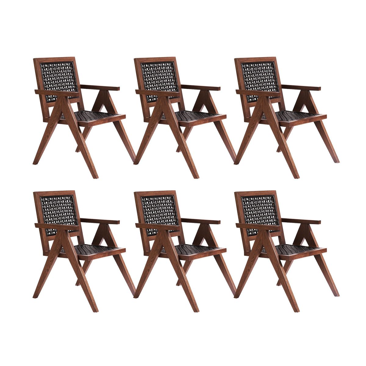ENMADERA - Set x 6 silla auxiliar Nudo