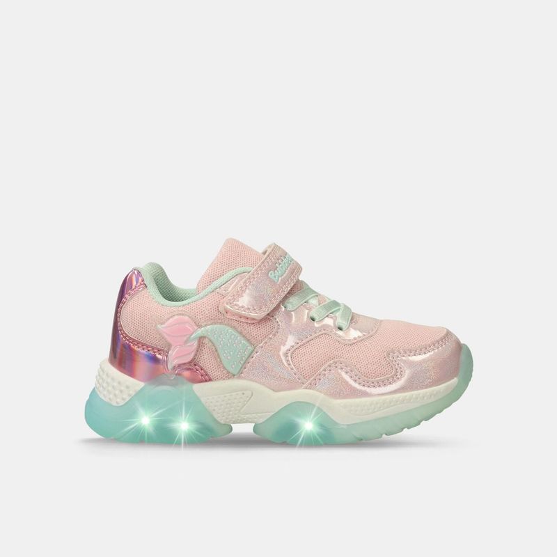 BUBBLE GUMMERS - Tenis Con Luces Infantil Para Niña Bubblegummers Multicolor Tuna Alpha Light 26-29