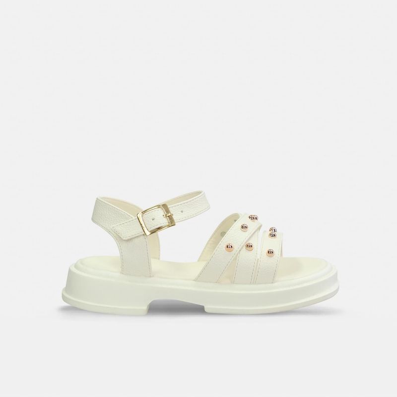 BUBBLE GUMMERS - Sandalia Junior Para Niña Bubblegummers Beige Ternura Leidy 30-33