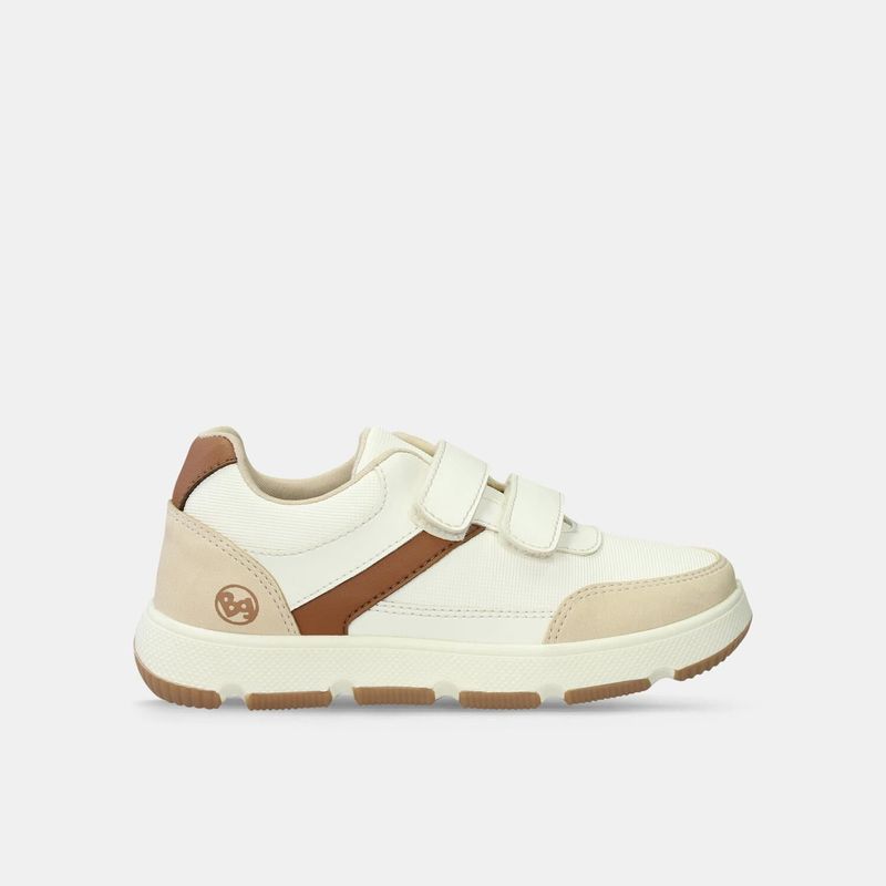 BUBBLE GUMMERS - Tenis Infantil Para Niño Bubblegummers Beige Tesoro Roger 26-29