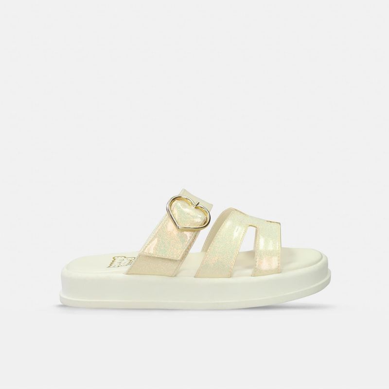 BUBBLE GUMMERS - Sandalia Junior Para Niña Bubblegummers Beige Travesura Tatiana 30-33