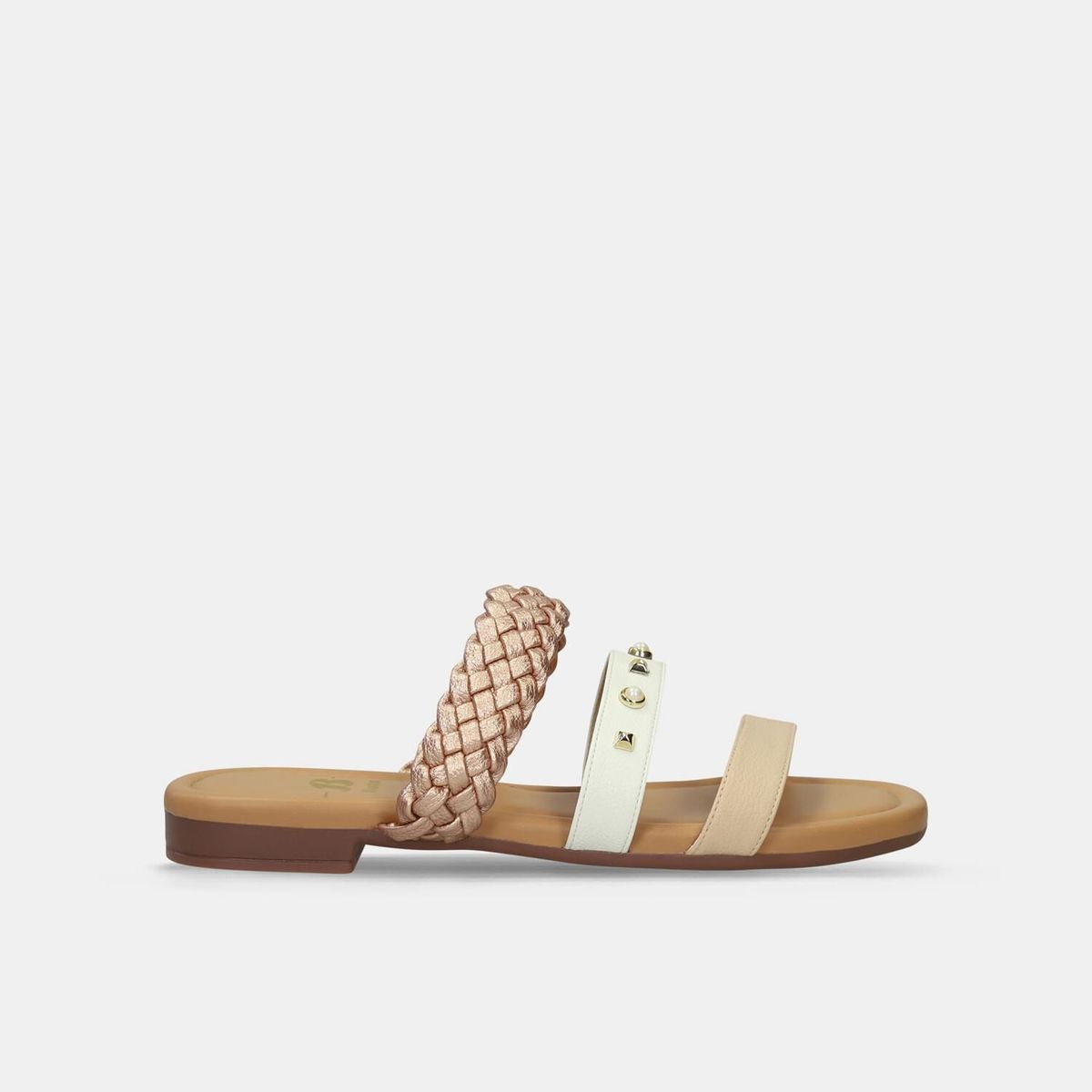 BATA - Sandalias Para Mujer Bata Oro Rosa Kristina