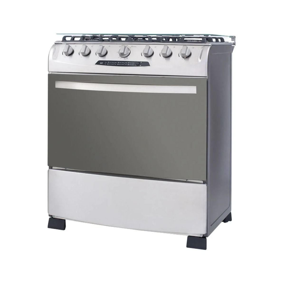 HACEB - Estufa de Piso HACEB 6 Puestos 76cm Gas Natural OREGANO Inox
