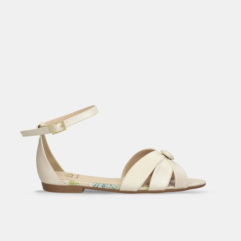 BATA - Sandalias Para Mujer Bata Champaña Kokoa