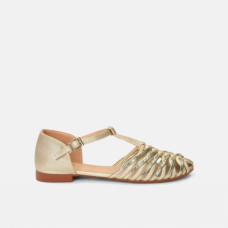 BATA - Baletas Para Mujer Bata Champaña Kristel