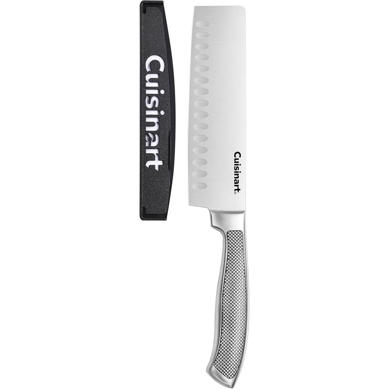 CUISINART - Cuchillo Nakiri de Acero Inoxidable Cuisinart 7 con Funda
