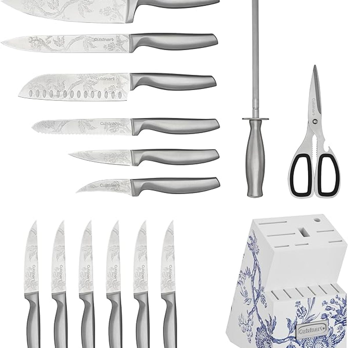 CUISINART - Juego de Cuchillos Cuisinart 15 piezas Acero Inoxidable C77SS-15PKCA