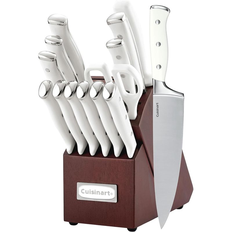 CUISINART - Juego de cuchillos 15 piezas Cuisinart acero inoxidable C77WTR-15PCW