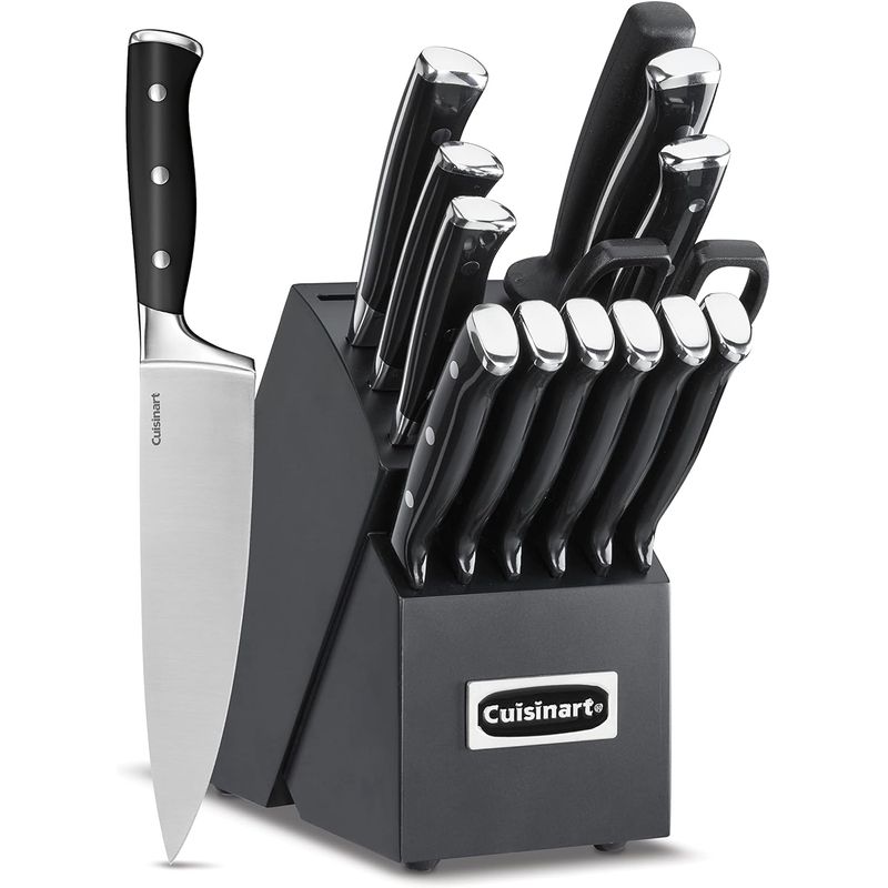 CUISINART - Set de cuchillos Cuisinart 15 piezas acero inoxidable C77BTR-15PBK
