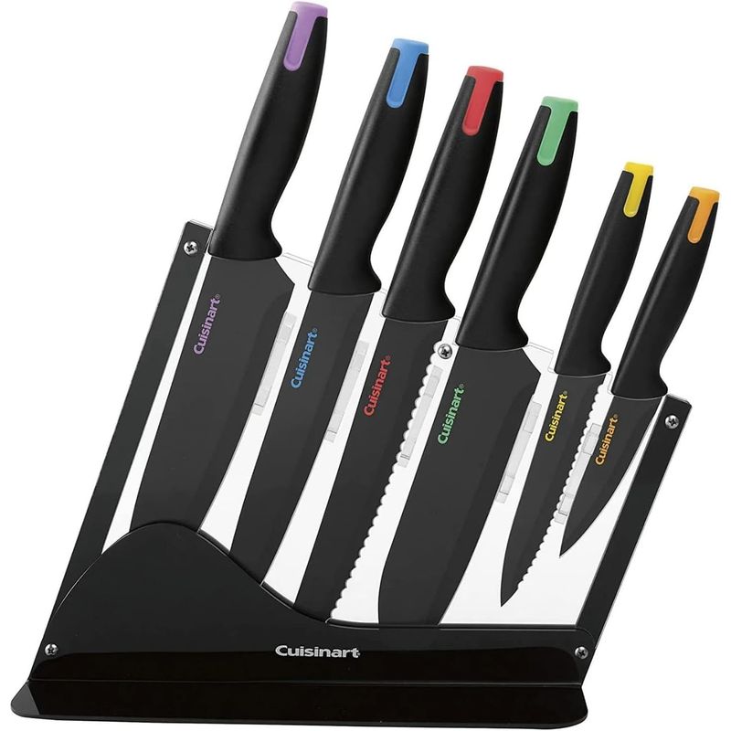 CUISINART - Set de cuchillos cerámicos Cuisinart C55-7PCE con soporte
