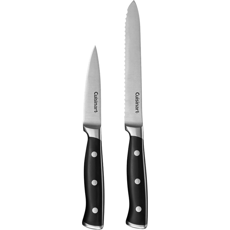 CUISINART - Juego de cuchillos Cuisinart de acero inoxidable forjado 2 piezas