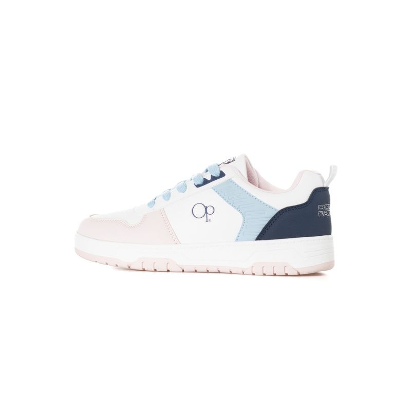OCEAN PACIFIC - Tenis Ocean Pacific Ruian Para Mujer Color Blanco y Rosado