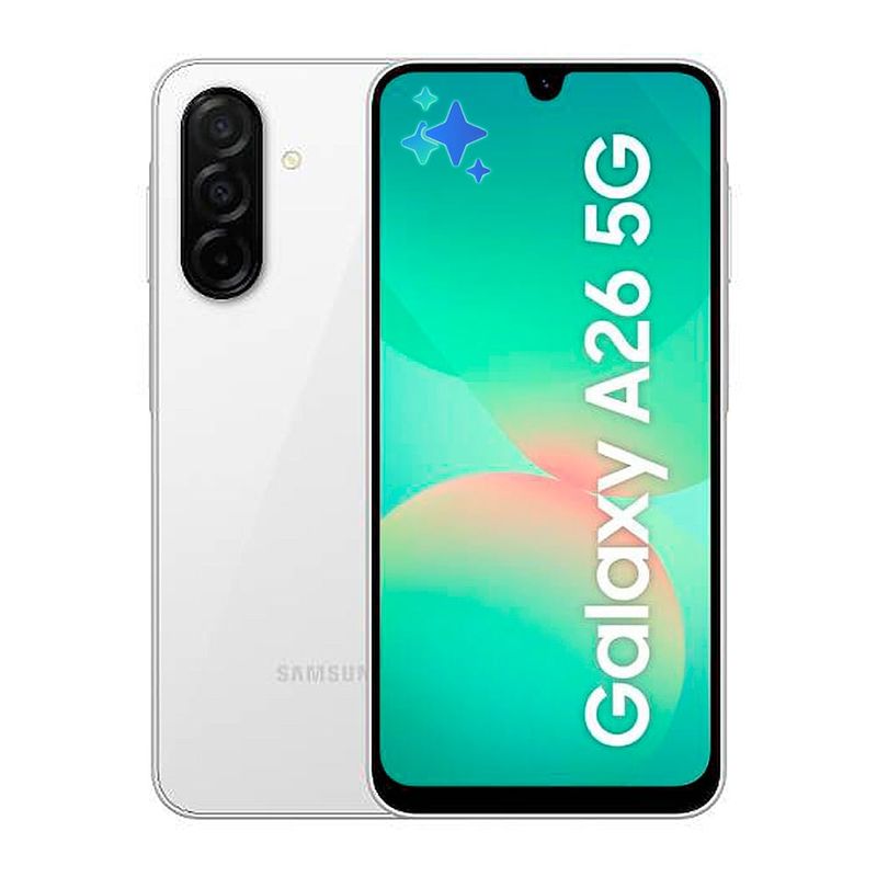 SAMSUNG - Celular Samsung Galaxy A26 5G IA 256GB 8GB RAM Blanco