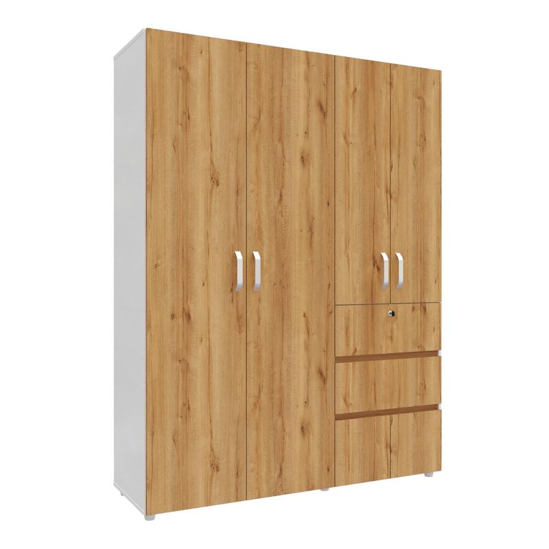 MADERKIT - Armario Riga 150cm Duna Blanco