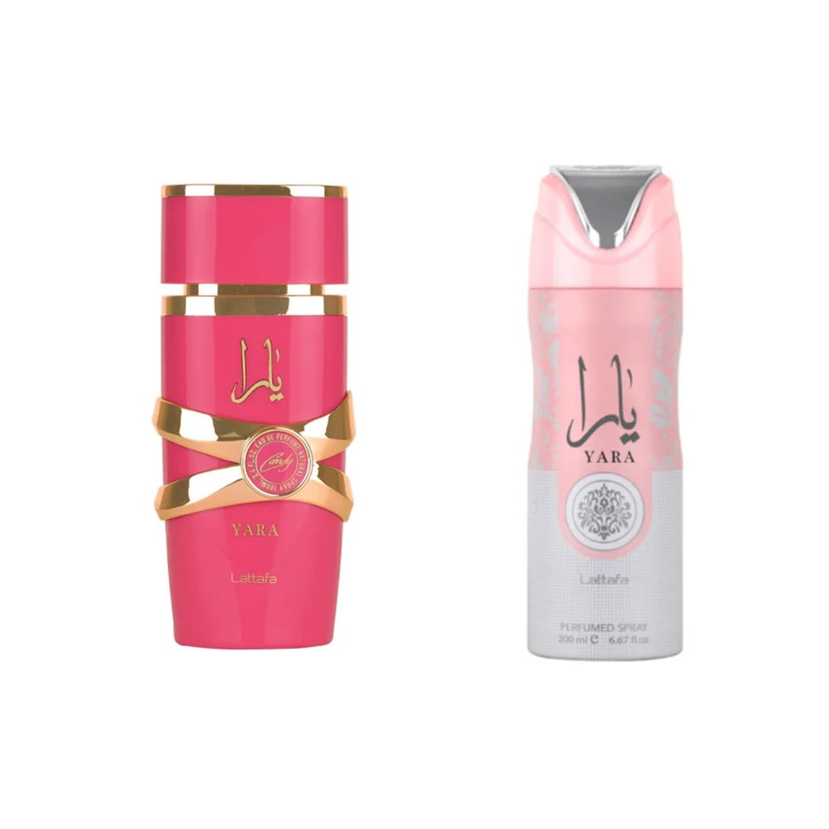 LATTAFA - Perfume Yara Candy 100ML + Body Spray Yara Lattafa 200ML