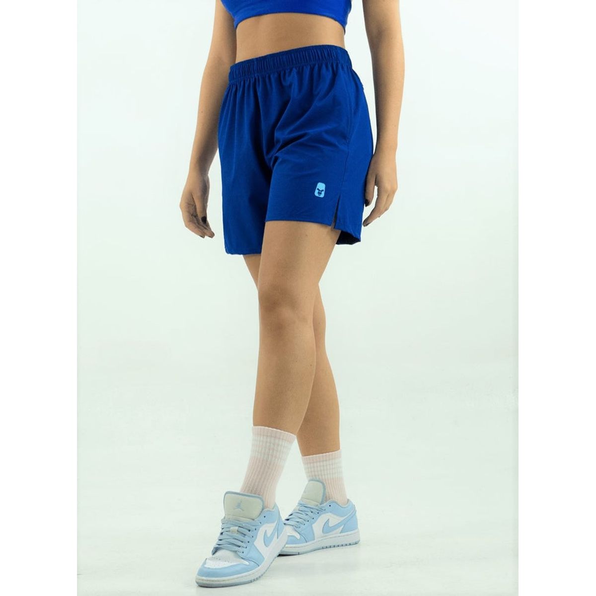 NO RULES - SHORT DEPORTIVO AJUSTADO UNISEX AZUL REY.