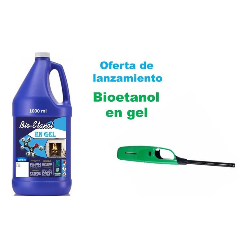 GENERICO - Kit Bioetanol En Gel Más Encendedor