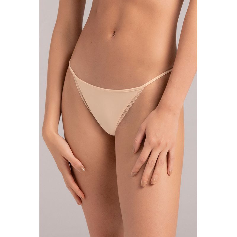 TOUCHE LINGERIE - Panty Brasilero En Microfibra Y Encaje Ref.  2108051