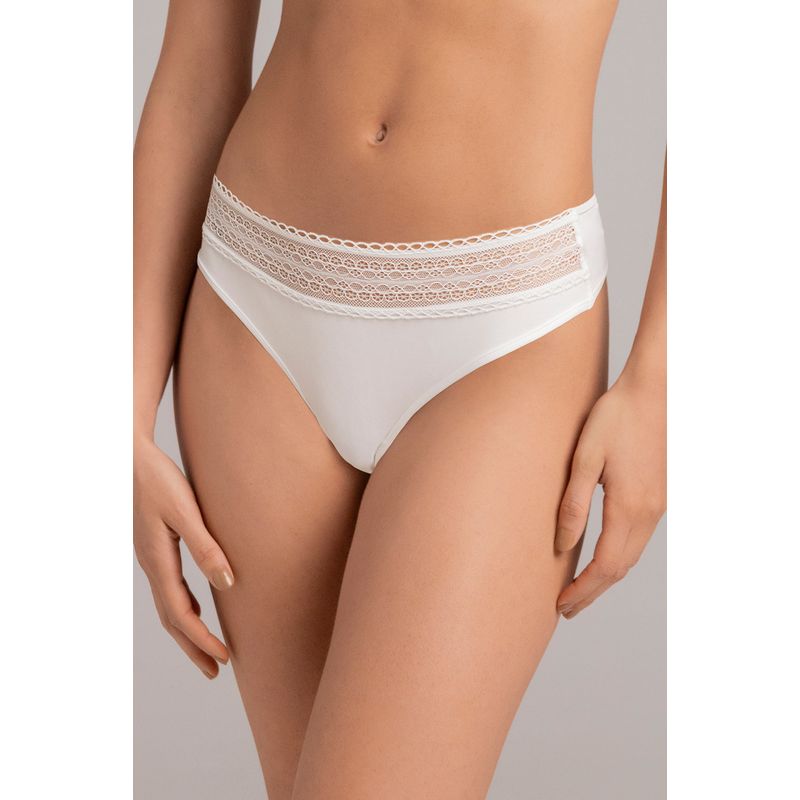 TOUCHE LINGERIE - Panty Brasilero En Microfibra Y Encaje Ref.  2153051