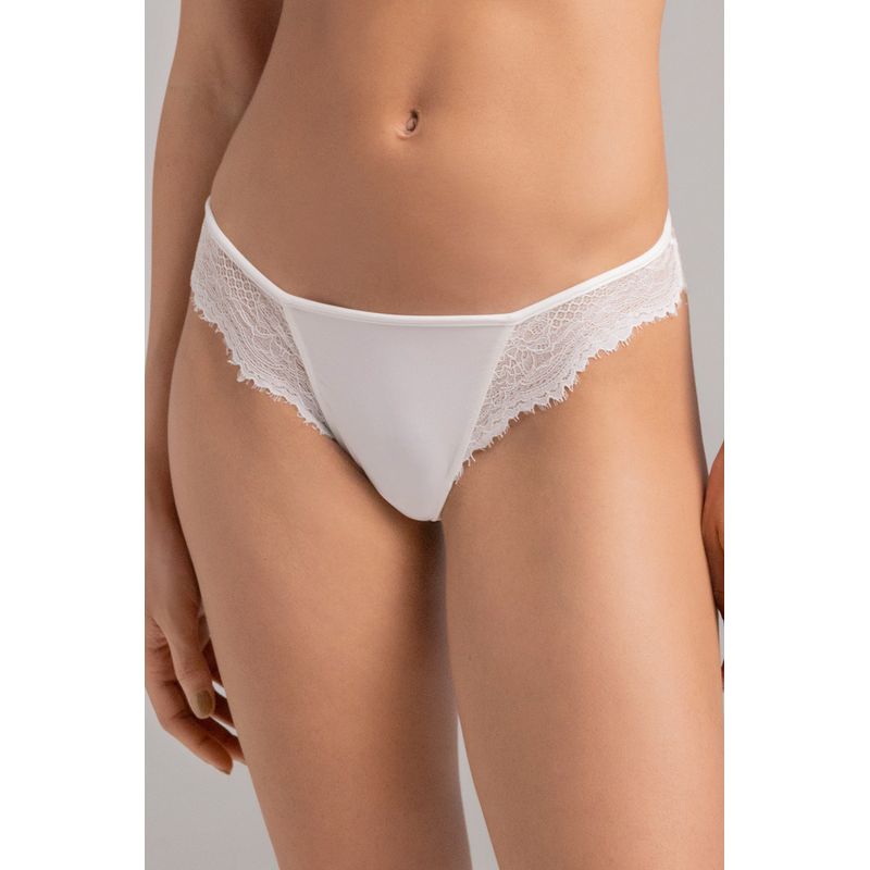 TOUCHE LINGERIE - Panty Semibrasilero En Microfibra Y Encaje Ref.  2237051