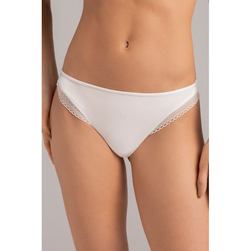 TOUCHE LINGERIE - Panty Semibrasilero En Microfibra Y Encaje Ref.  2255051