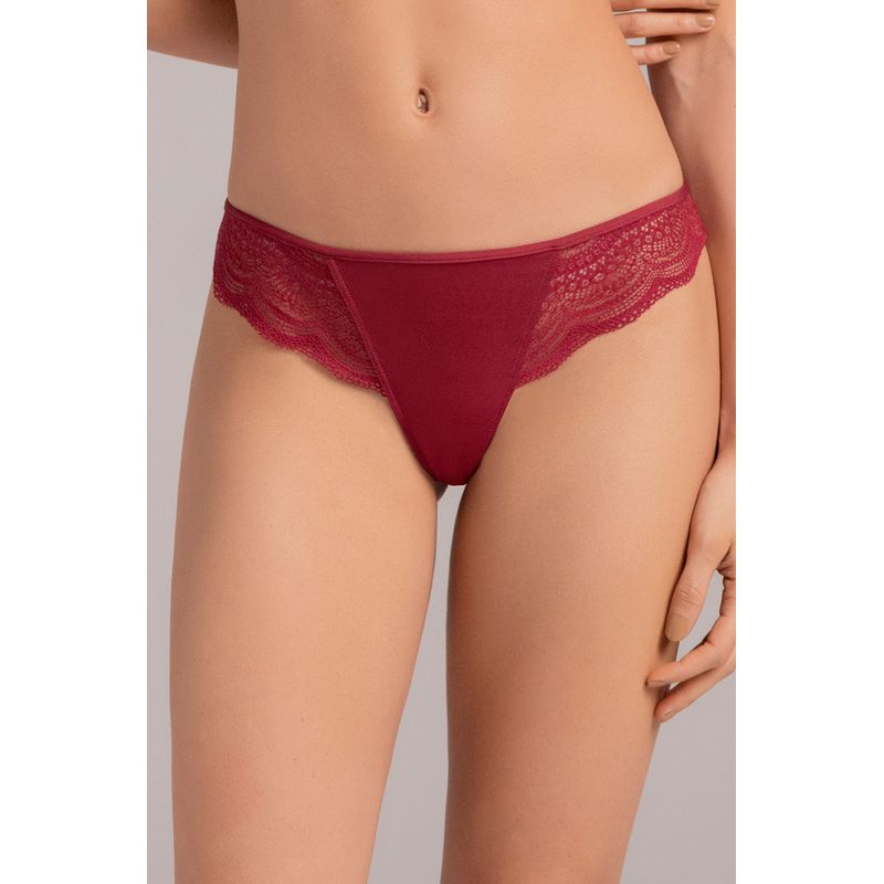 TOUCHE LINGERIE - Panty Semibrasilero En Microfibra Y Encaje Ref.  2265051