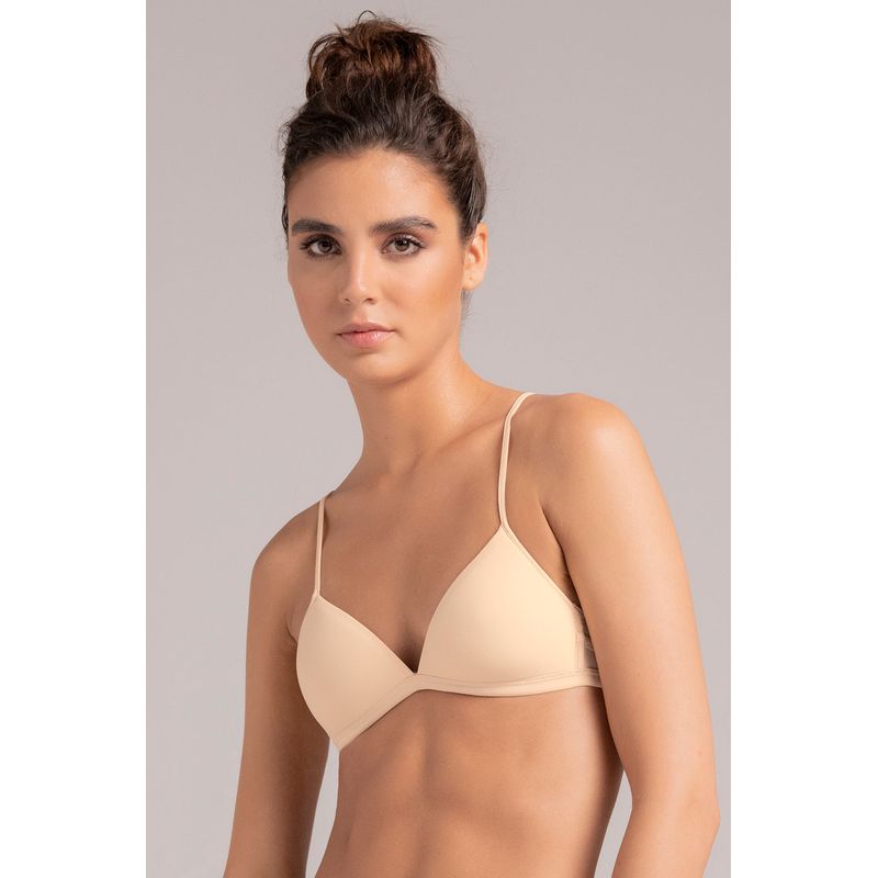 TOUCHE LINGERIE - Brasier Triangular En Microfibra Y Encaje Ref.  2408051