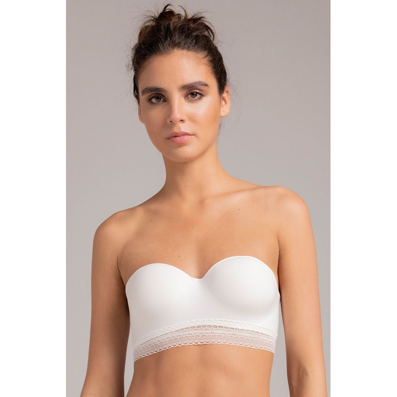 TOUCHE LINGERIE - Brasier Strapless En Microfibra, Tul Y Encaje Ref.  2458051