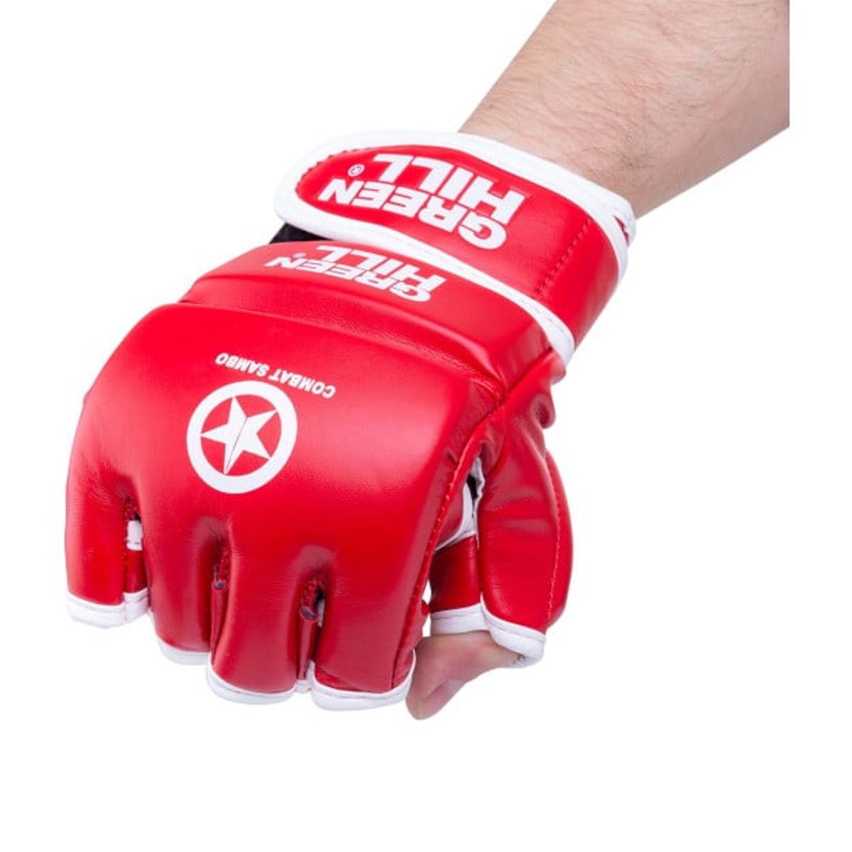 GREENHILL - GUANTES DE COMBATE PARA SAMBO- ROJO-M