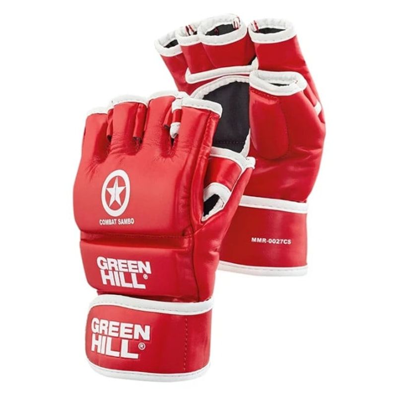 GREENHILL - GUANTES DE COMBATE PARA SAMBO- ROJO-XL