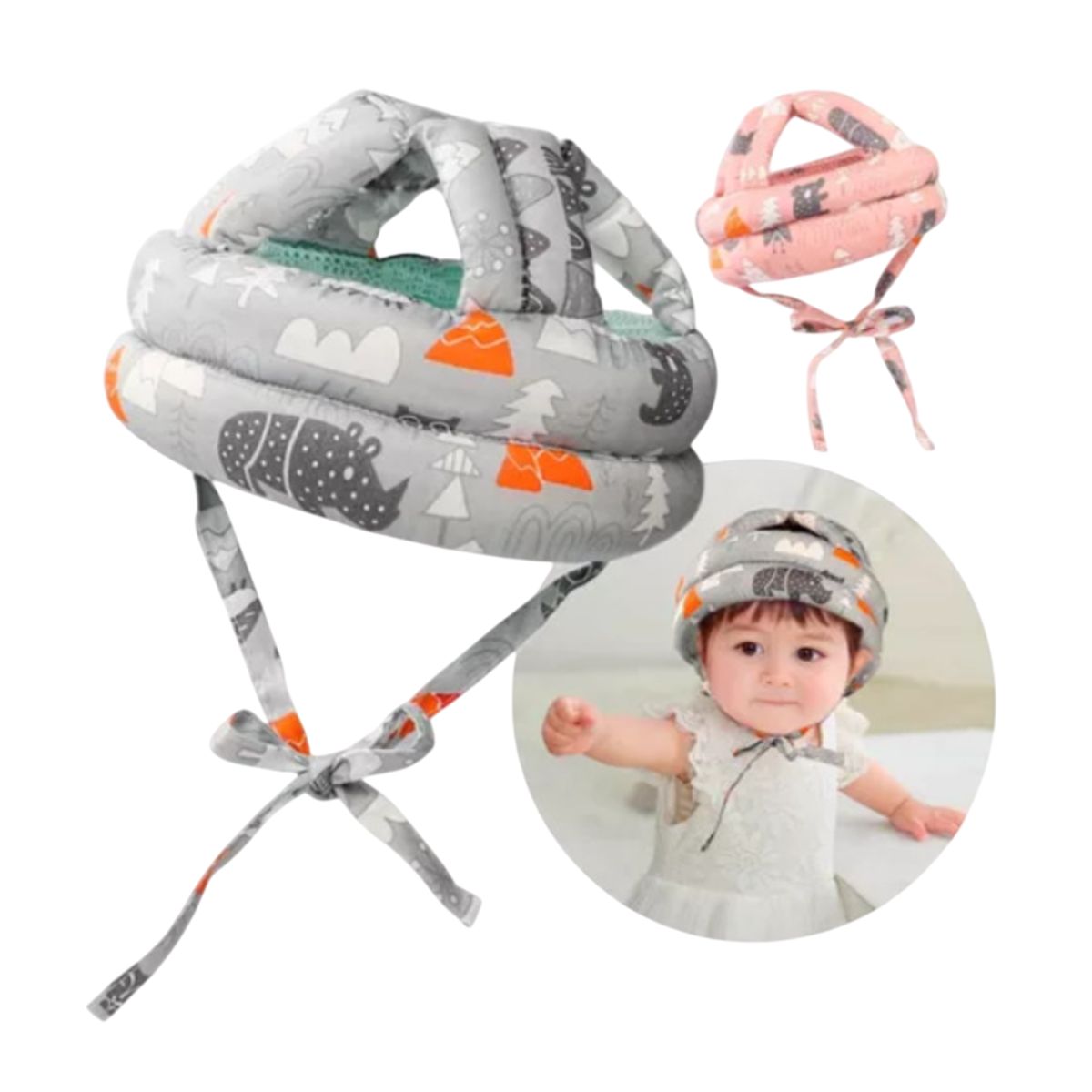 GENERICO - Casco protector de cabeza para bebe FK15-07