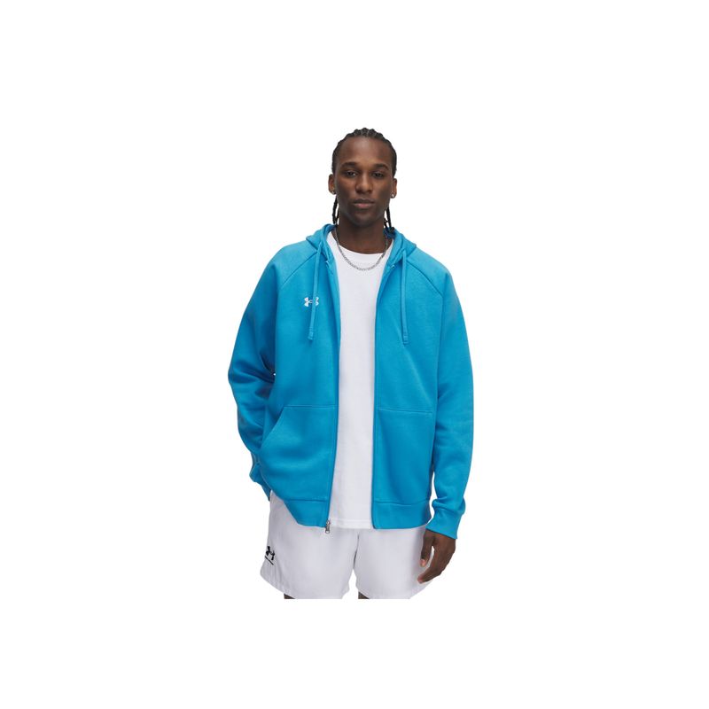 UNDER ARMOUR - Chaqueta Hombre UNDER ARMOUR RIVAL FLCE FZ HOODIE Azul UNDER ARMOUR