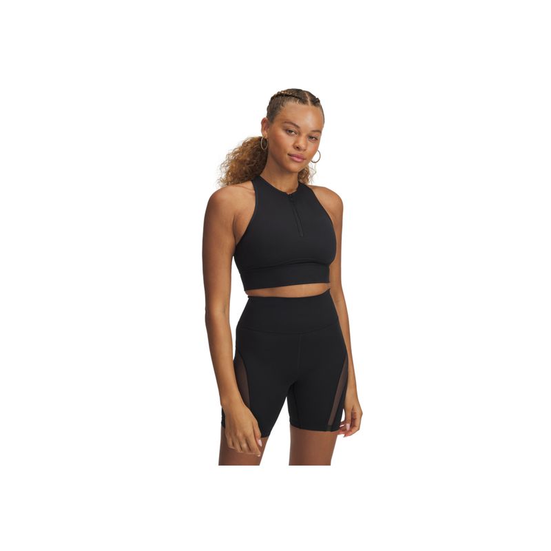 UNDER ARMOUR - Sujetador Mujer UNDER ARMOUR MERIDIAN ZIP TANK Negro UNDER ARMOUR