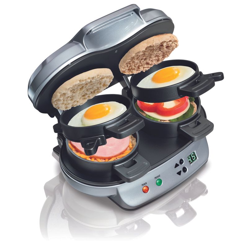 HAMILTON BEACH - Sandwichera de Desayuno Dual Hamilton Beach 25490