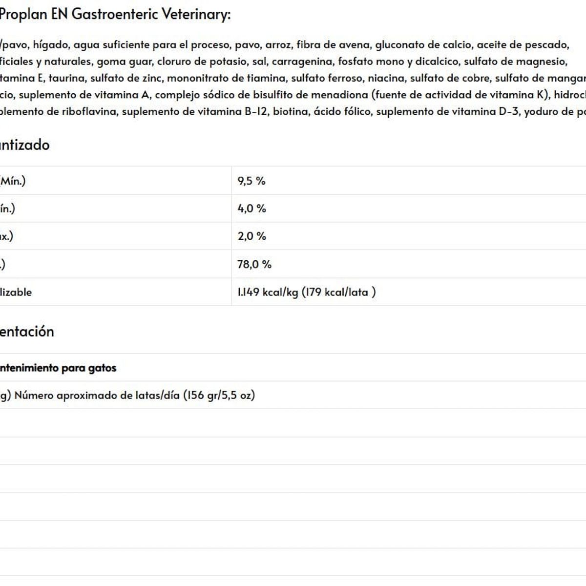 PURINA - Alimento Purina Pro Plan EN Gastroenteric Lata 5Oz