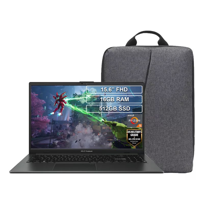 ASUS - Portátil Asus Vivobook ASUS E1504FA-NJ1382 Ryzen 5 7520U DDR5 16GB SSD 512GB
