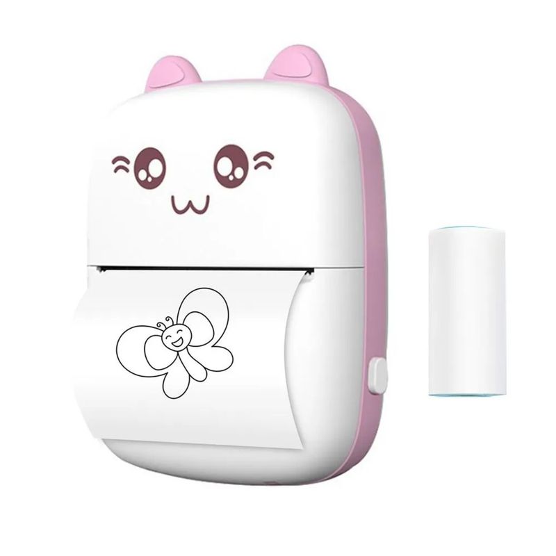 GENERICO - Mini Impresora Térmica Portátil Bluetooth