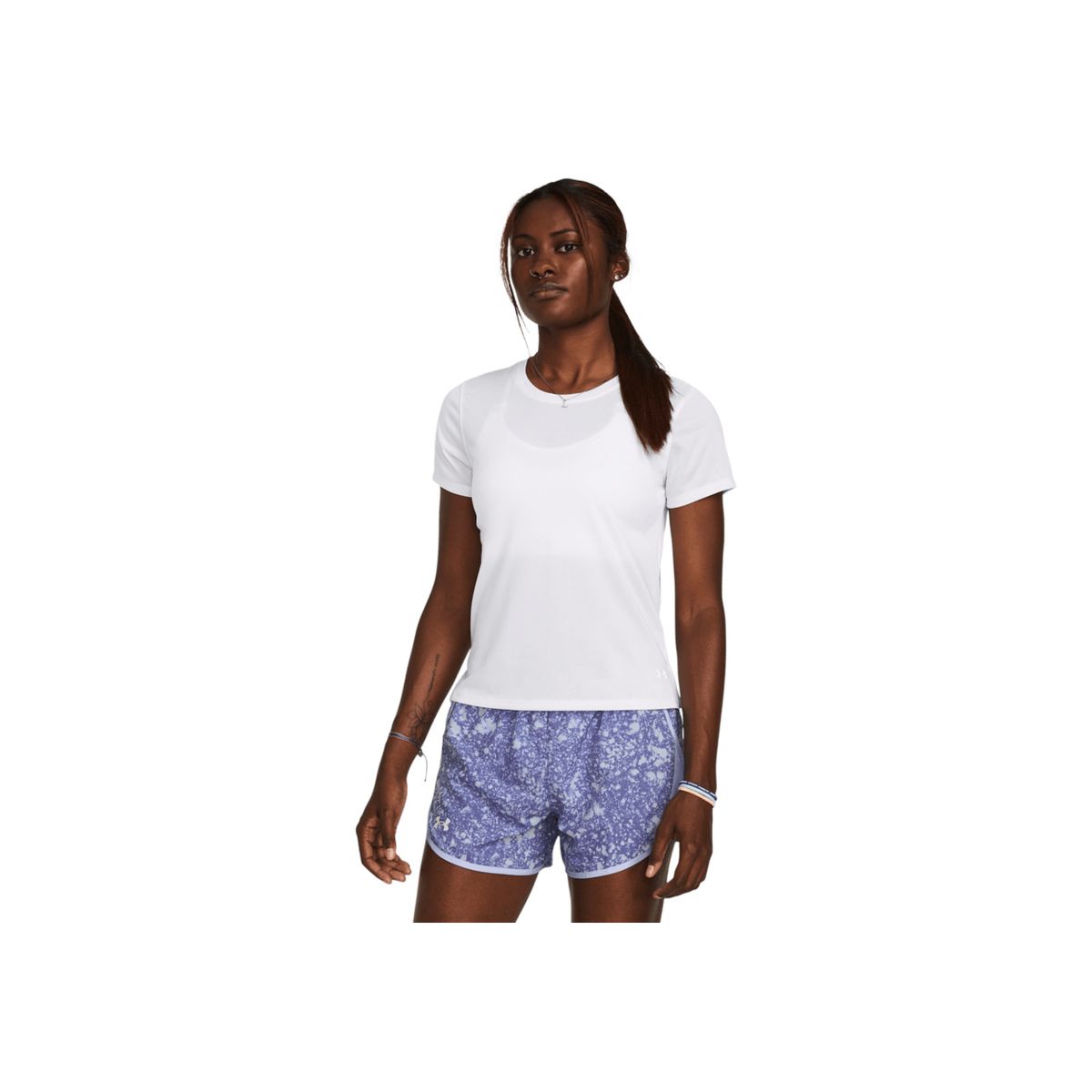 UNDER ARMOUR - Camiseta Mujer UNDER ARMOUR LAUNCH SHORTSLEEVE Blanco UNDER ARMOUR