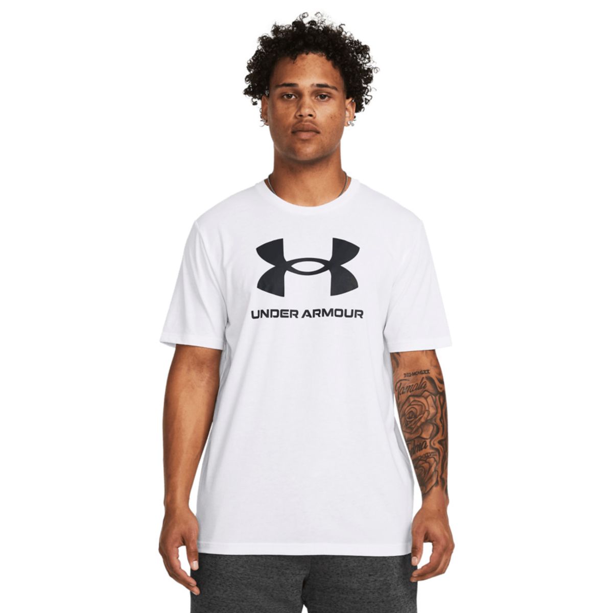 UNDER ARMOUR - Camiseta Hombre UNDER ARMOUR SPRTSTL LOGO UPDT SS Blanco UNDER ARMOUR